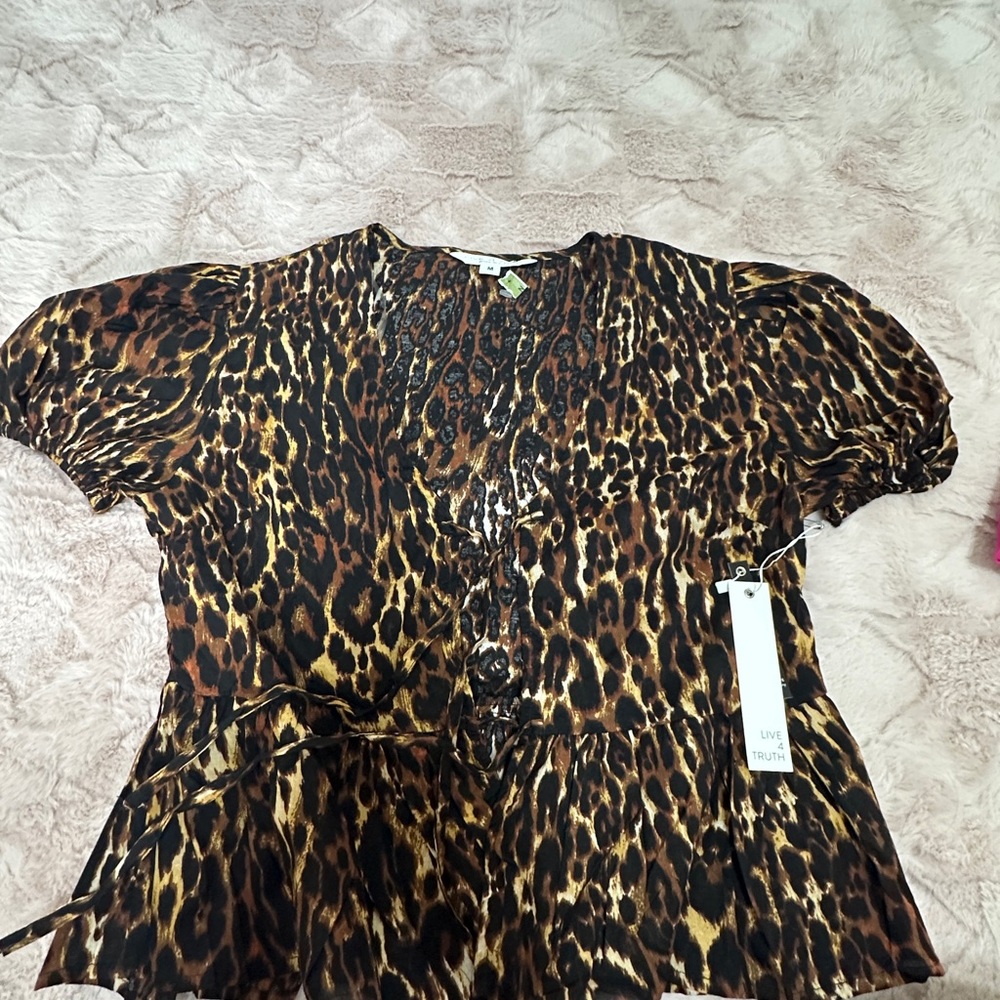 Live 4 Truth Animal Print Blouse